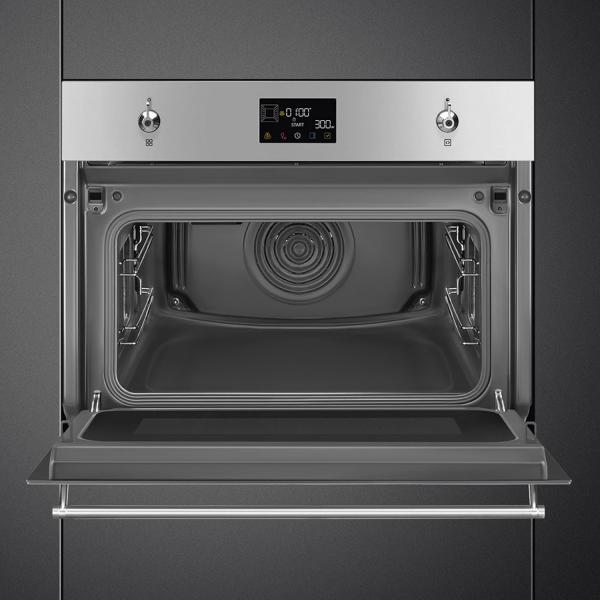 Духовой шкаф с функцией СВЧ Smeg SO4302M1X