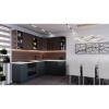 Кухонный гарнитур угловой Графит 40 (ширина 242х173 см) (Aurora/Nefrit)