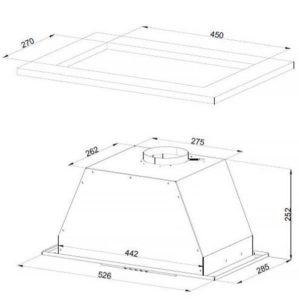 Встраиваемая вытяжка Kuppersberg INLINEA 60 X
